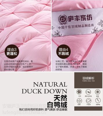 夏季爆款空調被夏涼被廬豐家紡輕薄羽絨被90白鴨絨清潔度高無異味